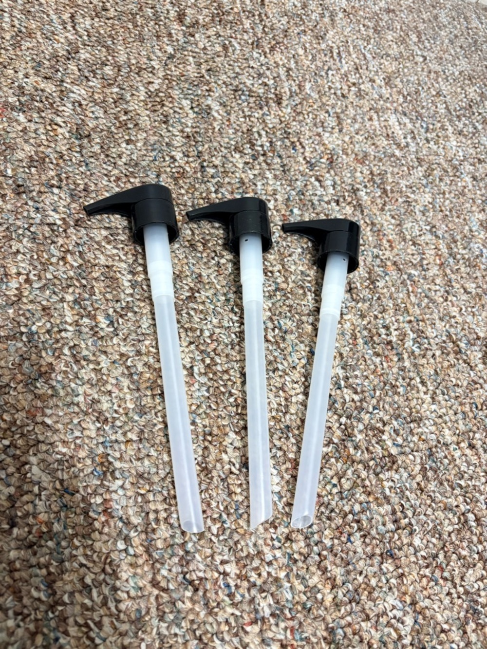 Set of 3 Black Lotion Pump Dispensers works for philosophy products.